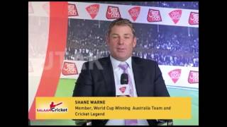 Salaam Cricket Warne On Sachin Tendulkar [upl. by Ronnoc]