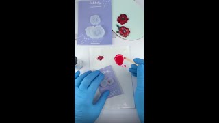 DIY UV Resin Layered Poppy Pin Badge amp Earrings using Bekbek Makes UV Resin amp Silicone Mould [upl. by Nuahc]