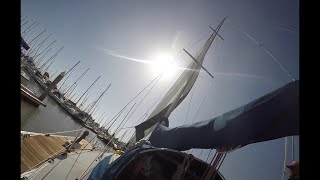 How to change a headsail in 4 min [upl. by Hild]