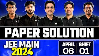 JEE Main 2024 Paper Solution  6th April Shift 1 [upl. by Skill]