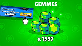 COMMENT jai eu 1597 GEMMES GRATUITES vraiment et VOUS AUSSI Y A MOYEN 🔥 brawl stars [upl. by Annawek]