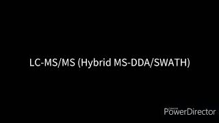 LCMSMS Hybrid MSDDASWATH [upl. by Gnaw875]