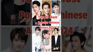 Top 20 Most Popular Chinese Actors 2024 part one [upl. by Noak]