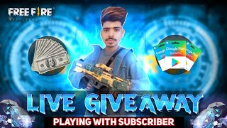 FREE FIRE LIVE CUSTOM ROOM  FF LIVE GIVEAWAY DIAMOND [upl. by Ilellan]