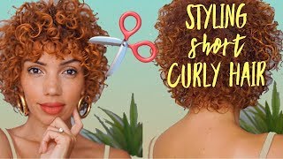 Styling Short Curly Hair [upl. by Netloc123]