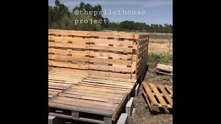 Pallet houseshed walls [upl. by Eerac]