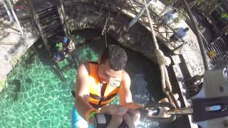 Cenote zazil ha  zipline [upl. by Nyleak]