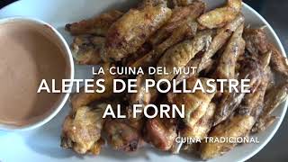 La Cuina del Mut  Aletes de pollastre rostides al forn [upl. by Eelta]