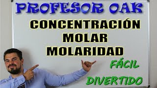 MOLARIDAD CONCENTRACIÓN MOLAR 😲 SER un GENIO SIN ESTUDIAR 👌 en 5 MINUTOS 💪 PROFESOR OAK [upl. by Varien]