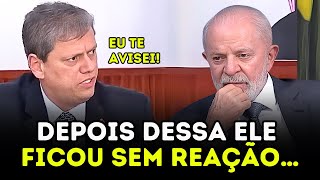 TARCÍSIO NÃO SE CALA E IMPÕE RESPEITO EM REUNIÃO COM LULA [upl. by Peterus413]