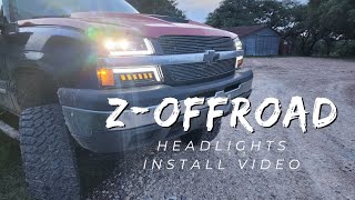 0307 Silverado Headlight update ZOffroad [upl. by Bilat980]