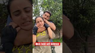 Neck hold self defence youtube selfedefense njclan [upl. by Adyeren]