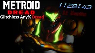 Metroid Dread  Glitchless Any Dread 12843 [upl. by Nylsaj]