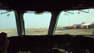 RAF VC10 XV107 Taxy and Takeoff RAF Akrotiri from Flight Deck [upl. by Gefell512]