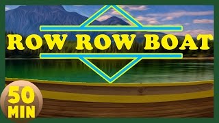 Row row row your Boat  Non Stop Nursery Rhyme [upl. by Rigdon]