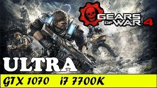 Gears of War 4 Ultra  GTX 1070  i7 7700K 1080p 60fps [upl. by Chabot]