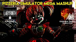 FNAF 6 Freddy Fazbears Pizzeria Simulator Mega Mashup  15 Fanmade FNAF 6 Songs [upl. by Pendleton]