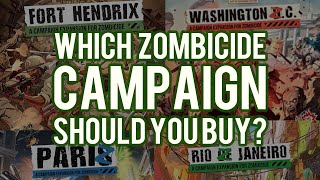 Which Zombicide Campaign Expansion Should You Buy RioZ Washington ZC Fort Hendrix or PariZ [upl. by Acirtal]