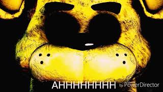 Golden Freddy Jumpscare My Version Earrape  Long Version [upl. by Odlabso]