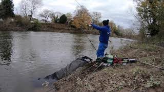 Angling Escapades  River Wye Winter fishing for Barbel amp Chub [upl. by Suhpoelc626]