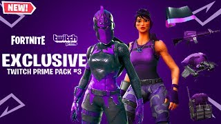 How To Unlock quotTWITCH PRIME PACK 3quot for FREE in Fortnite Battle Royale FREE Twitch Prime Pack 3 [upl. by Asare]