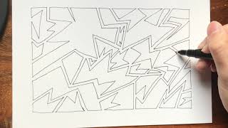 ZigZag Chaos  doodle art [upl. by Adrahs]