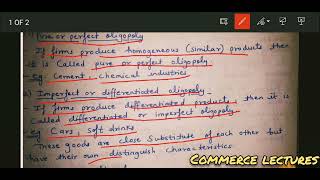 types of oligopoly  class 11 microeconomics notes [upl. by Decrem]