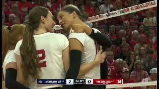 Nebraska Husker Volleyball vs Montana St 9724 [upl. by Eves]