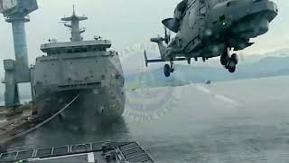 AW159 ANTI SUBMARINE WARFARE HELICOPTER PHL NAVY AIR WING DECK LANDING QUALIFICATION [upl. by Elliott]