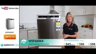 The Westinghouse WSF6606X stainless steel dishwasher with 15 place settings  Appliances Online [upl. by Bostow]