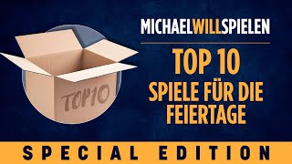 TOP 10 – SPIELE FÜR DIE FEIERTAGE – MICHAEL WILL SPIELEN [upl. by Yatnahs71]