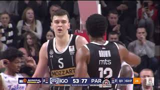 AdmiralBet ABA League 202425 highlights Round 11 Igokea mtel  Partizan Mozzart Bet 8122024 [upl. by Lawlor]