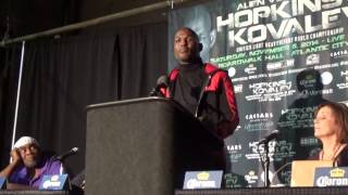 Bernard Hopkins Vs Sergey Kovalev POST FIGHT PRESS CONFERENCE [upl. by Haidadej403]