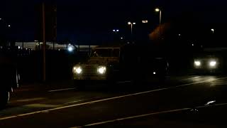 Column with Land Rover of the British Army Desert Rats during exercise Brilliant Jump in Emden 2024 [upl. by Fowle818]