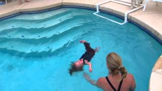 LILY 1 YEAR OLD LEARNS TO FLOAT [upl. by Aloek449]