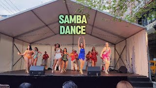 👯‍♀️ Samba Sensation 💃🕺 at Chatswood Spring Festival 🎶🎉 2024 in 4K samba dance festival passion [upl. by Anilosi449]