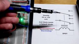 Quick DPDT relay component introduction and demonstration [upl. by Llemor315]