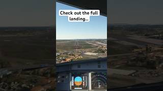 Short final LPPT  Drifting like hell… msfs2020 aviation flightsimulator msfs [upl. by Daht]