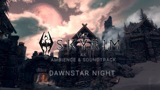 Skyrim 4K Ambience  NO COMMENTARY  Dawnstar Night  VHZ VIBES [upl. by Yllus223]