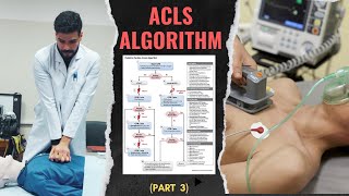 ACLS review Cardiac arrest algorithm Part 3 [upl. by Alur]