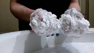 Asmr mushy soap lathering 2 [upl. by Nerrej]