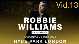 ROBBIE WILLIAMS Hyde Park London 060724 video13 [upl. by Langan]