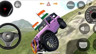 DOLLAR SONG MODIFIED MAHINDRA THAR 👿😡  Indian cars simulator 3D Android gameplay [upl. by Eerolam]