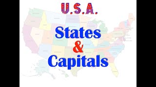 50 States amp Capitals in alphabetical Order [upl. by Dorman95]