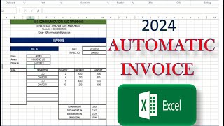 FULLY AUTOMATIC 🔥🔥 INVOICE IN MINUTES WITH EXCEL  INVOICE BILL IN EXCEL  MS EXCEL [upl. by Murtha]