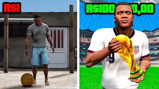 R0 PARA JOGADOR DE FUTEBOL NO GTA 5  O FILME [upl. by Parrie]