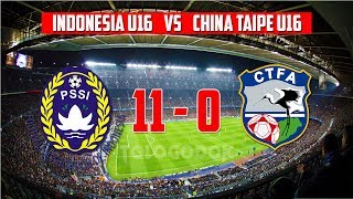 Timnas Indonesia U16 Sikat China Taipei 110 ● 1862017 [upl. by Socin548]