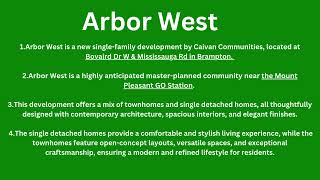 Arbor West BRAMPTON ARBORWESTBRAMPTONFIRSTTIMEHOMEBUYERtownhomes detached investmentproperty [upl. by Gee]