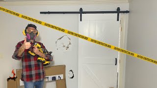 Idiots guide to DIY Barn Door Installation [upl. by Olds]