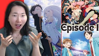 Best Anime of Fall 2024 Watching rezero dandadan bluebox Episode 1 Reactions [upl. by Erdnoid]